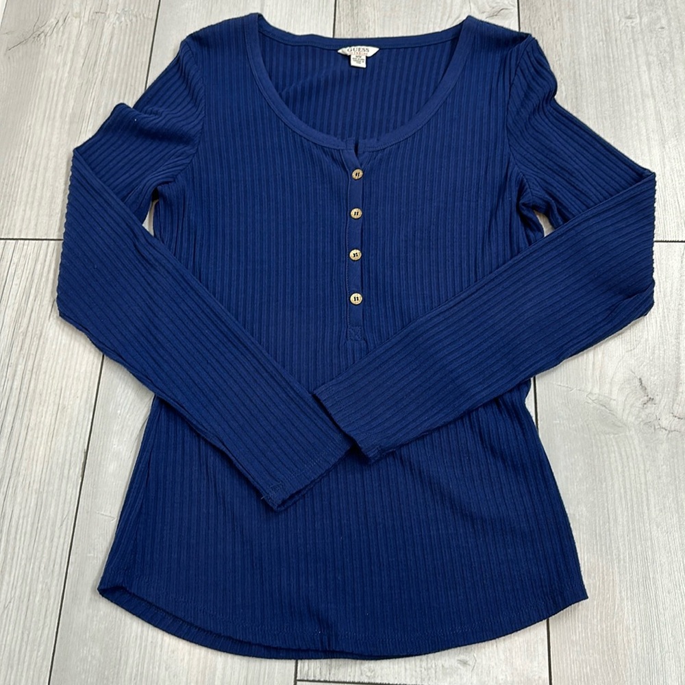 Guess Ribbed Henley
